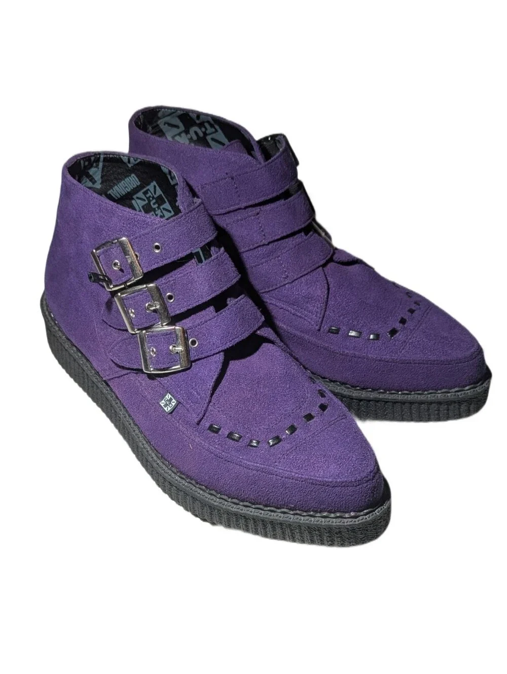 T.U.K TUK Vegan Suede Creeper Boots
